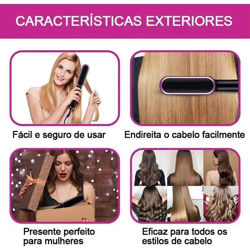 Escova modeladora 3 em 1 Bivolt